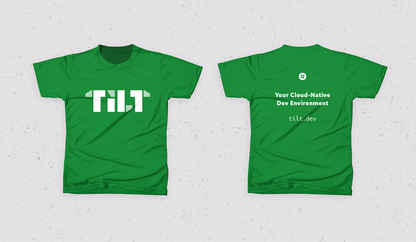 Tilt conference t-shirts, front and back